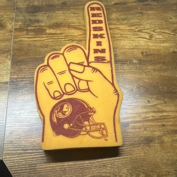 Washington Redskins Foam #1 Fan Finger/Hand Tag Express 19" NFL Football - Picture 5 of 6